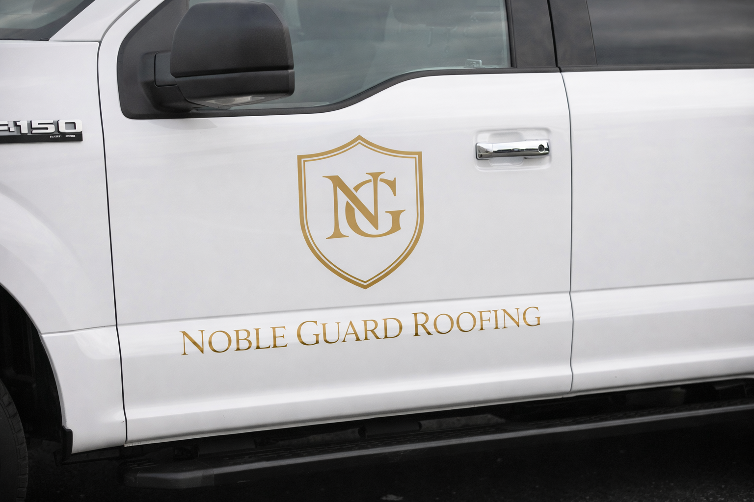 Noble Guard truck door branding